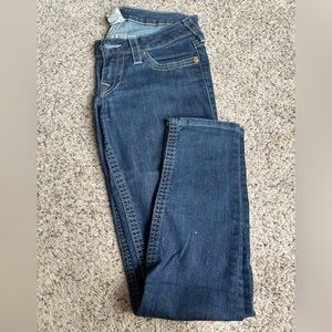 True Religion skinny jeans, size 27, 29” inseam, 8” rise